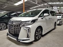 2018 Toyota Alphard 3.5 SC PKG V6 Push Start Keyless Power Boot 2 Power Door Surround Cam Pilot Seat JBL Sound System Xenon LED Running Light