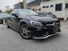 LOW MILEAGE 2016 Mercedes-Benz C180 1.6 AMG COUPE BLACK JAPAN BEST OFFER IN TOWN UNREG