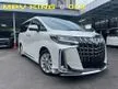 Recon 2019 Toyota Alphard 2.5 SA ACTUAL CAR 7 SEATER LED MODELISTA LKA PRE CRASH DISTRONIC BLACK INTERIOR UNREG - Cars for sale
