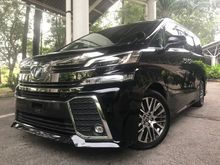 2015 Toyota Vellfire 2.5 Z G Edition MPV**SUNROOF**JBL SURROUND SYSTEM**PRE-CRASH**SHOWROOM CONDITION**