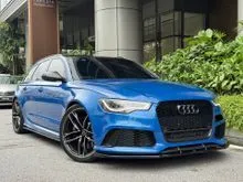 2014 Audi RS6 4.0 Avant Wagon (Full carbon fibre ext & int, carbon & alcantara steering wheel, full milltek exhaust with resonator, KW V4 coilovers)