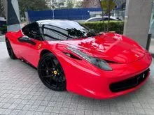 NAKED WHITE WRAPPED IN RED PRE OWNED 2011/2012 Ferrari 458 4.5 V8 NA UK CARBON PACKAGE IMMACULATE CONDITION