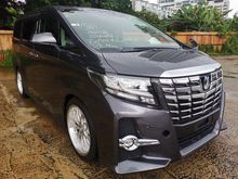 2015 Toyota Alphard 2.5 SC FULL LEATHER SEATS 2 POWER DOOR SPORT RIMS NEW TYRE JAPAN FULL SPEC UNREGS