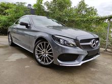 (PANROOF)(BURMESTER) 2017 Mercedes-Benz C300 AMG PREMIUM PLUS COUPE UNREG