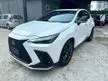 Recon 2022 Lexus NX350 2.4 F Sport SUV SUNROOF 360 CAMERA RED INTERIOR 14 INCH DISPLAY 20 INCH SPORT RIMS POWER BOOT NEW FACELIFT JAPAN SPEC UNREGS