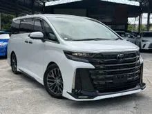 2023 Toyota Vellfire 2.4 Z Premier Grade 5AA [New Car Condition, GR BodyKit, Brown Interior, Sunroof, HUD, BSM, DIM, Ambient Light]