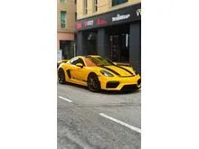 2018/2020 Porsche 718 Cayman 2.0 Convertible GT4 Style  Full Spec  Sport Chrono Plus  BOSE Sound  Schnitzer Exhaust  20 Carrera S Wheels