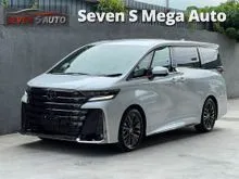 NEWLY ARRIVED 2025 Toyota Vellfire 2.4 Z Premier MPV 950KM GRADE 5A DIM HEAD UP DISPLAY REAR ENTERTAINMENT TV UNIVERSAL SIDE STEPS INDEPENDENT MONROOF