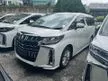 Recon 2018 Toyota Alphard 2.5 G SA HIGH SPEC ** SUNROOF / FOOTREST / 7S / 2PD / PRE CRASH ** FREE 5 YEAR WARRANTY ** MANY UNIT TO CHOOSE ** GRAB IT NOW **
