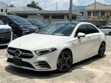 2021 Mercedes-Benz AMG A35 2.0 4MATIC Sedan, HEAD UP DISPLAY, PANAROMIC ROOF, 360 SERROUND 4 CAM, ELECTRIC MEMORY SEAT, FULL LEATHER AMG SEAT, 2 TONE