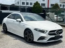 2021 Mercedes-Benz AMG A35 2.0 4MATIC Sedan, HEAD UP DISPLAY, PANAROMIC ROOF, 360 SERROUND 4 CAM, ELECTRIC MEMORY SEAT, FULL LEATHER AMG SEAT, 2 TONE