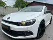 Used 2013 Volkswagen Scirocco 1.4 TSI/TURBO CHARGE/IMPORT BARU UNIT/KENWOOD DVD PLAYER/PADDLE SHIFT/SHIFT TRONIC/SRS AIRBAG/ABS SYSTEM/19 SPORT RIM/NICE CA