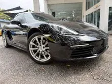 BADASS BLACK PRE OWNED 2019/2023 PORSCHE 718 CAYMAN 2.0T COUPE UK BEST VERSION OF ITS NEW