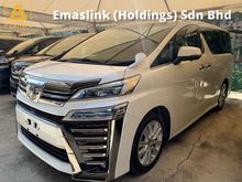 2018 Toyota Vellfire 2.5 Z New Facelift Unregister Android Player Roof Monitor Twin Sunroof Power Boot PCS LKA Price Negotiable