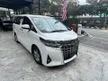Recon 2019 Toyota Alphard 2.5 X Sunroof 8 seater 60k KM Free Warranty