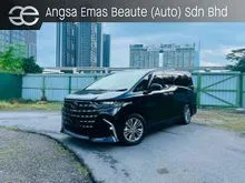 2024 Toyota Alphard 2.5 Z AGH40 Ready Stock UNREGISTER Grade 5A 11,xxx km Recon Full Leather Pilot Seats DIM BSM 360 Camera Apple Carplay Local AP