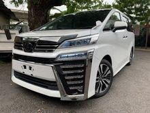 2018 Toyota Vellfire 2.5 ZG (PROMOTION PRICE) SUNROOF ,DIM ,LKA PRE CRASH ,PILOT SEATS, 3POWER DOOR UNREG