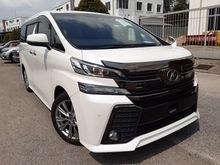 2016 Toyota Vellfire 2.5 (A) Golden Eyes Spec FREE 4 YEAR WARRANTY UNREG JAPAN MUST VIEW