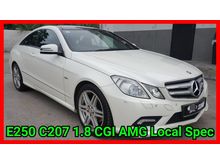 2011 Mercedes-Benz E250 C207 Coupe 1.8 CGI TURBO CBU IMPORT NEW AMG EDITION EXCELLENT CONDITION