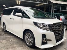 2016 Toyota Alphard 2.5 SA TYPE BLACK - ALPINE TV - POWER BOOT - 5 YEARS WARRANTY