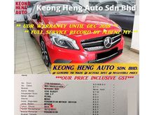 (ACTUAL YR MADE 2O14)(GST INCLU)(WARRANTY TIL 2O18)(FULL SERVICE)(1 OWNER)(CBU IMPORT BARU)(LOW MILE)(KL CHERAS AREA) MERCEDES BENZ A-CLASS A200 1.6