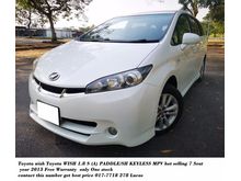 2013 Toyota Wish 1.8 S AVANZA mpv INNOVA king