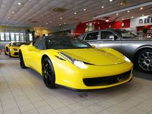 2012 Ferrari 458 4.5L Coupe - TIP TOP CONDITION - WITH NOMBOR PLATE ONE DIGIT -