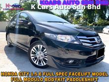 Honda City 1.5 E i-VTEC FULL SPEC PADDLESHIFT ORI PAINT