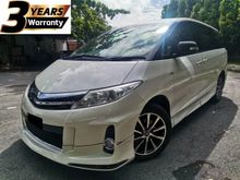 2015 Toyota Estima 2.4 Aeras MPV / 3 YEARS UNLIMITED WARRANTY /MODELLISTA AERO KIT / 2 POWER DOOR / FULL PREMIUM LEATHER / LIMITED UNIT
