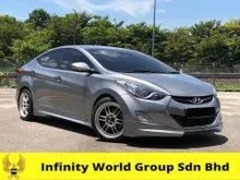Y 2014 Hyundai Elantra 1.6 GLS / RAYA PROMO FREE 3 YEARS WARRANTY / BODY KIT / NEW TIRE / CARBON / PUSH START