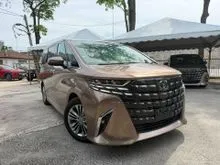 2023 Toyota Alphard 2.5 Z MPV SUNROOF/360 CAMERA/DIM/BSM/HUD/PILOT SEATS UNREGISTERED