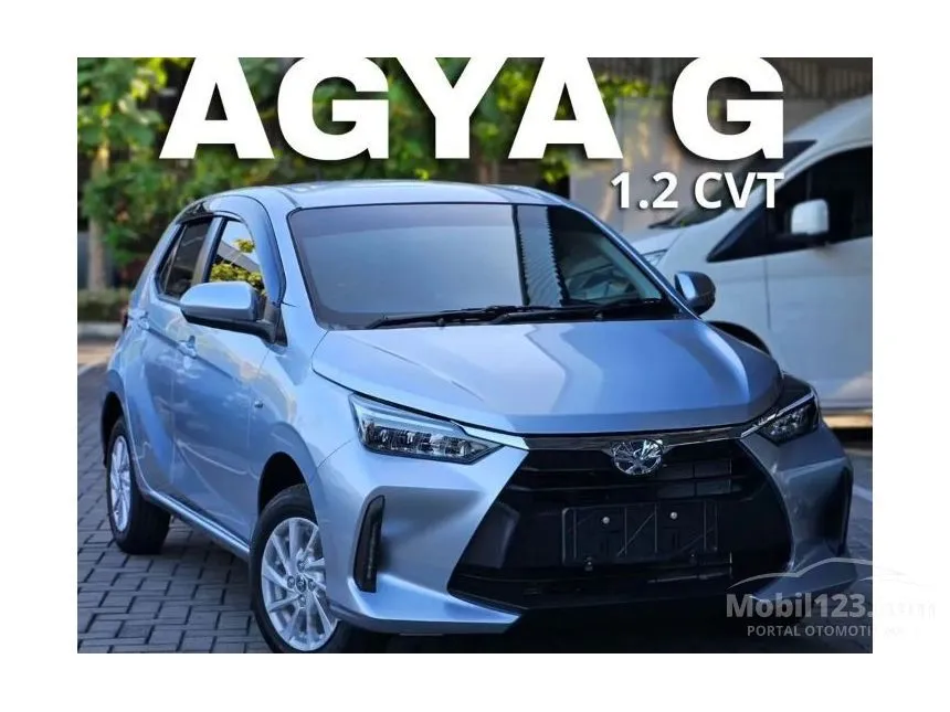 Jual Mobil Toyota Agya 2024 G 1.2 di Banten Automatic Hatchback Silver Rp 191.400.000