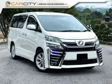 2012 Toyota Vellfire 3.5 ZG MPV VL PILOT SEAT SOUND SYSTEM POWER DOOR & BOOT DUAL ROOF