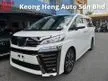 Recon YEAR MADE 2020 Toyota Vellfire 2.5 Z G Edition Unreg 3 LED Headlamp Sunroof Fully Loaded NO PROCESSING FEE ((( Free 5 Years Warranty )))