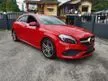 Recon Unreg Recon 2018 Mercedes-Benz A180 AMG 1.6 Turbo Memory Seat RED Color Mil 11k km - Cars for sale