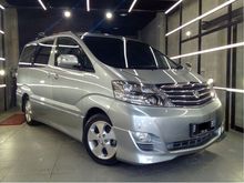2007 Toyota Alphard 2.4 ASG tipe lengkap, theater sound, 2 sunroof, capt seat, 4 camera