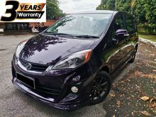 2015 Perodua Alza 1.5 SE MPV / 3 YEARS UNLIMITED MILEAGE WARRANTY / STEERING AUDIO CONTROL / 9 YEARS LOAN /