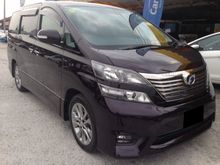 2010 Toyota Vellfire 2.4**Z PLATINIUM**FULL BODYKITS**BLACK INTERIOR**HOME THEATER**LOW MILEAGE**