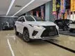 Recon 2021 Recon Lexus RX300 2.0 F Sport Sunroof HUD BSM Rear Electric Seat Red Leather SUV With 5 Years Warranty