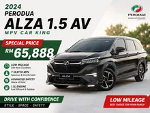 2024 Perodua Alza 1.5 AV MPV Low Mileage Car King Senang Lulus High Loan