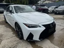 2023 Lexus IS 300 2.0 F Sport With Red Interior [ Grade 4.5B / 19k km ] Recon Unregister