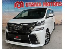 0%GST (SAVE 90K) 2016 Toyota Vellfire 2.5 Z G Edition MPV (JBL,SUNROOF)