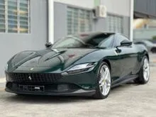 1900km 2021 Ferrari Roma 3.9 Coupe, British Racing Green READY STOCK