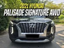 2021 Hyundai Palisade 2.2 Signature AWD SUV Black on Red 4X4 Diesel Hitam