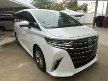TOYOTA ALPHARD 2.5 Z * 2024 * SUNROOF * 360  CAMERA * SPARE TYRE * BSM * DIM * POWER BOOT * BLACK LEATHER *