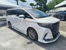 2024 Toyota Alphard 2.5 Z / ORI JAPAN MODELISTA BODYKIT / ROOF MONITOR / 360 CAMERA / DIM / BSM / SPARE TYRE / GRADE 4.5 / 2024 UNREGISTER