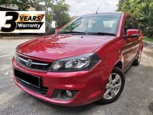 2015 Proton Saga 1.3 FLX Executive Sedan / 3 YEARS UNLIMITED MILEAGE WARRANTY / ORIGINAL CONDITION / STEERING AUDIO CONTROL / 9 YEARS LOAN
