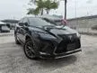 Recon 2021 Lexus RX300 2.0 F Sport SUV F SPORT FULL SPEC PANAROMIC ROOF/BLACK INTERIOR/SURROUND CAM/HUD/BSM/PRE CRASH UNREGISTERED