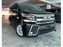 PRICE INCLUDING SST!!! UNREGISTER Toyota Vellfire 2.5 MPV , ZA BLACK COLOUR INTERIOR , 7 SEATER , 2 POWER DOOR , NEW STOCK!!!