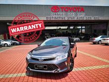 2016 Toyota Camry 2.5 Hybrid Luxury + Full Service Record + Hybrid Warranty + Genuine Condition